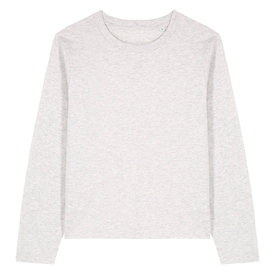 Camiseta de mujer suelta manga larga personalizada