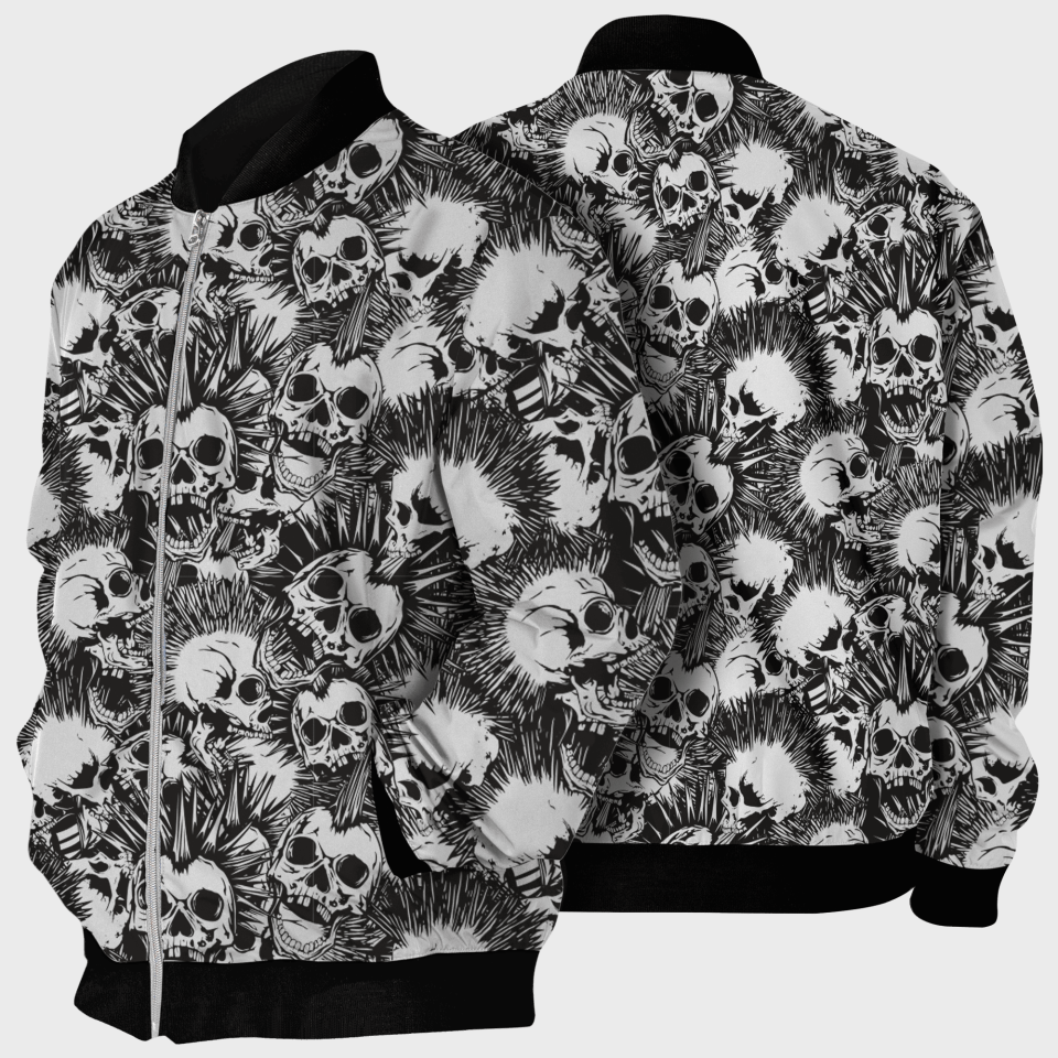 Chaqueta Bomber Calaveras