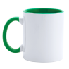 Taza con interior y asa de color personalizada