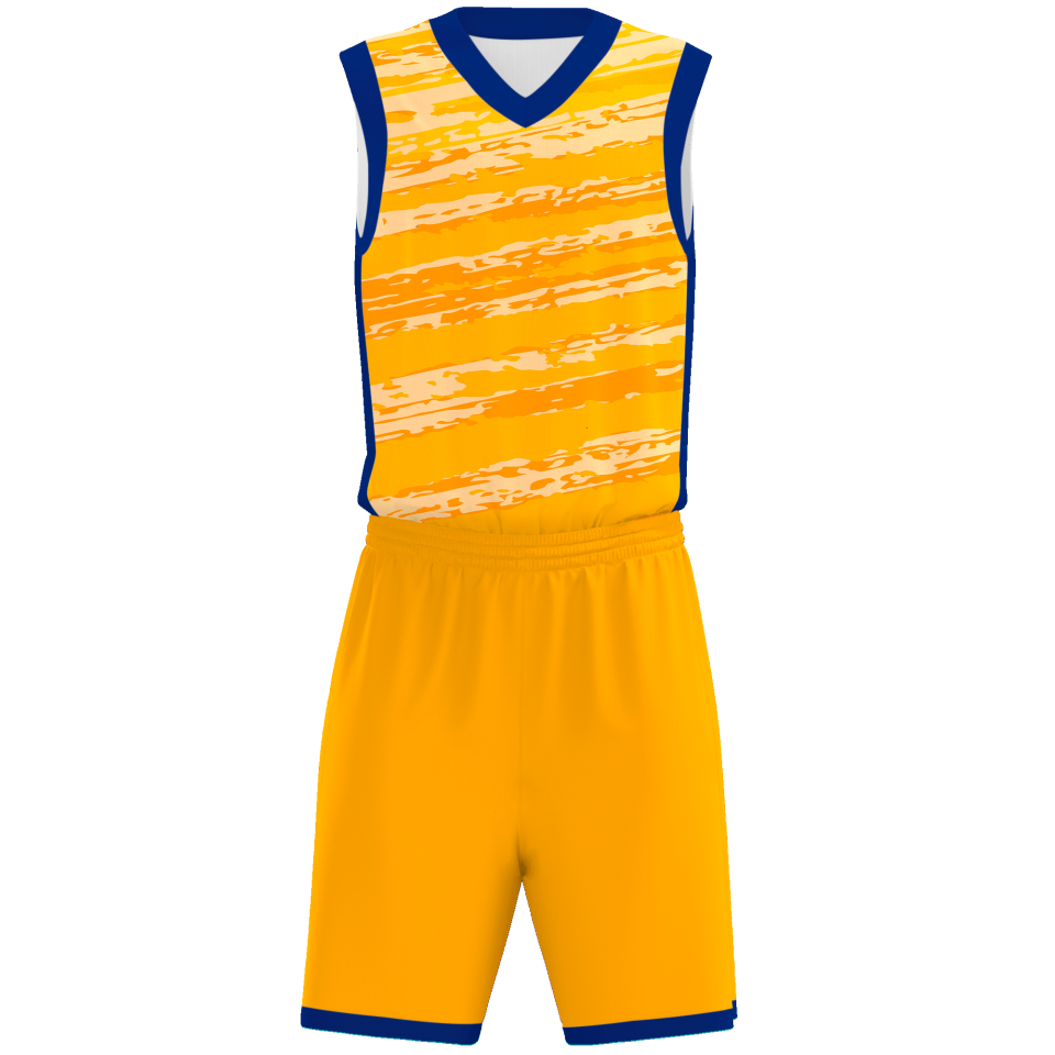 Conjunto de baloncesto sublimado modelo Tricolor personalizado