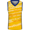 Conjunto de baloncesto sublimado modelo Tricolor personalizado