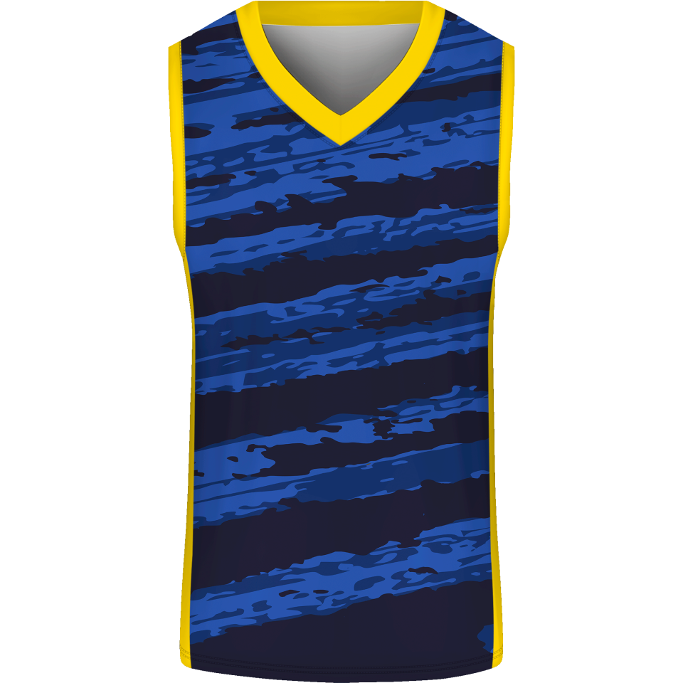 Conjunto de baloncesto sublimado modelo Tricolor personalizado