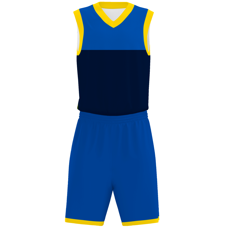 Conjunto de baloncesto sublimado modelo Corte Colorido personalizado