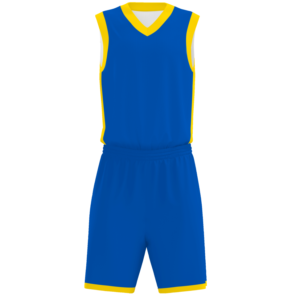 Conjunto de baloncesto sublimado modelo liso personalizado