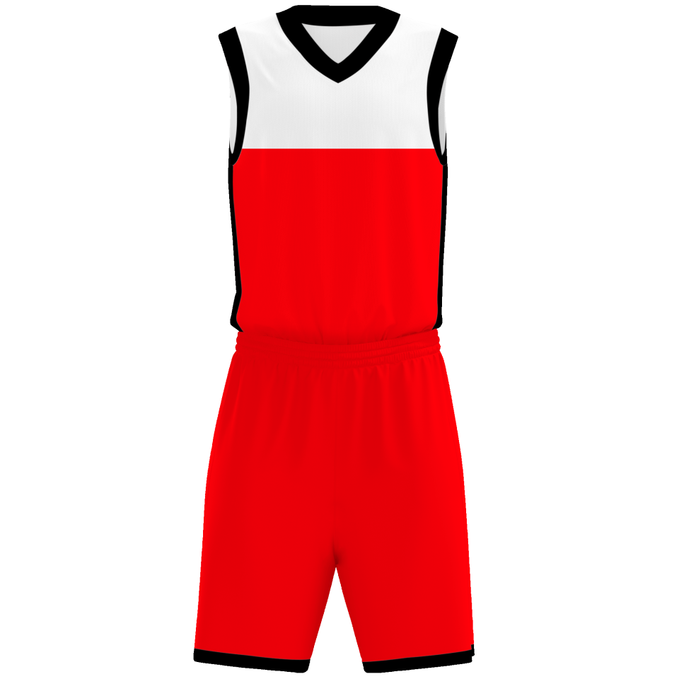 Conjunto de baloncesto sublimado modelo corte personalizado