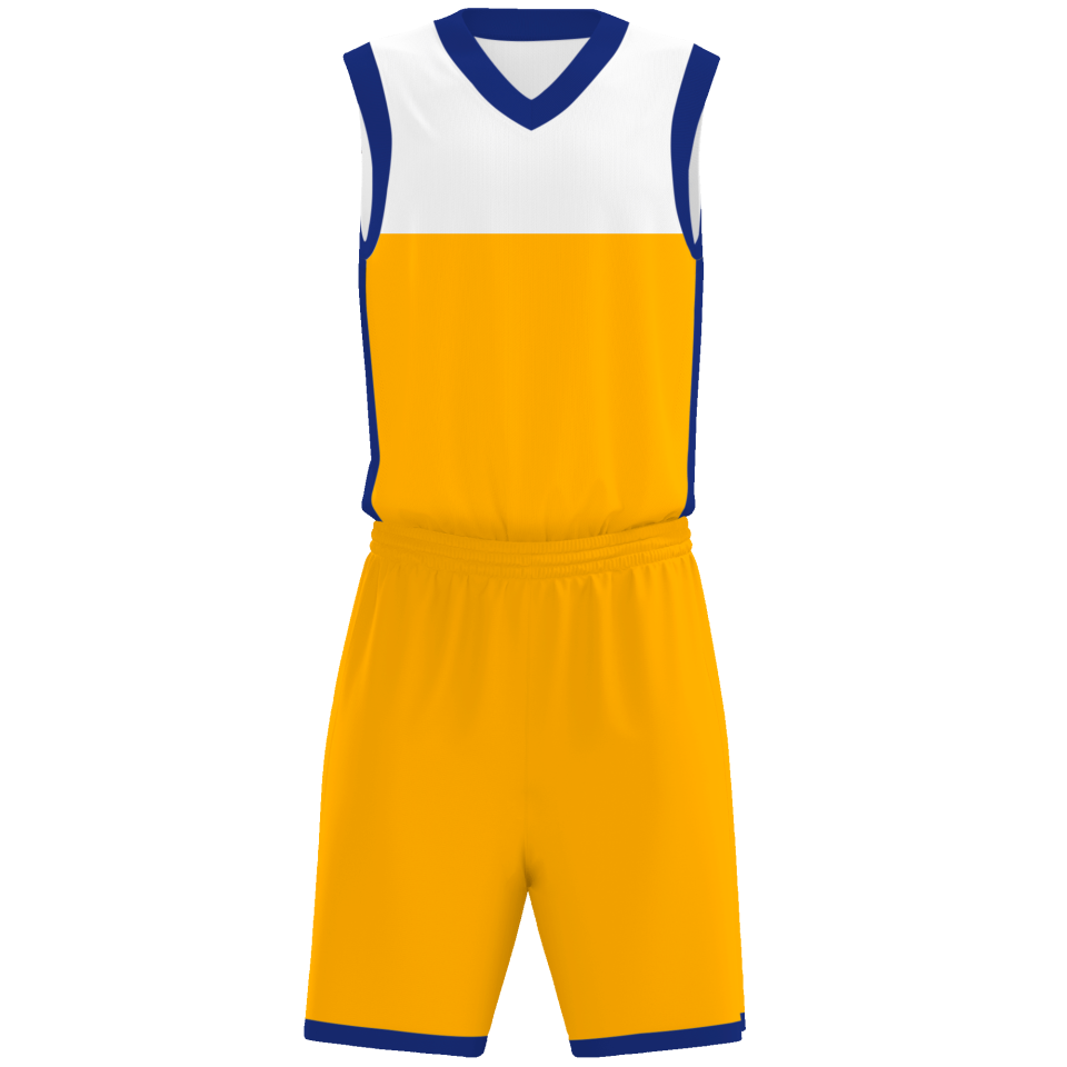 Conjunto de baloncesto sublimado modelo corte personalizado