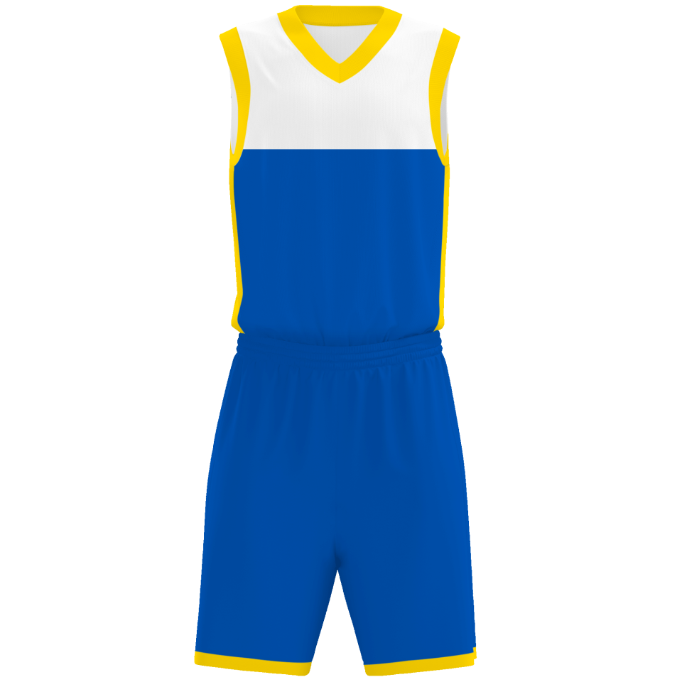 Conjunto de baloncesto sublimado modelo corte personalizado