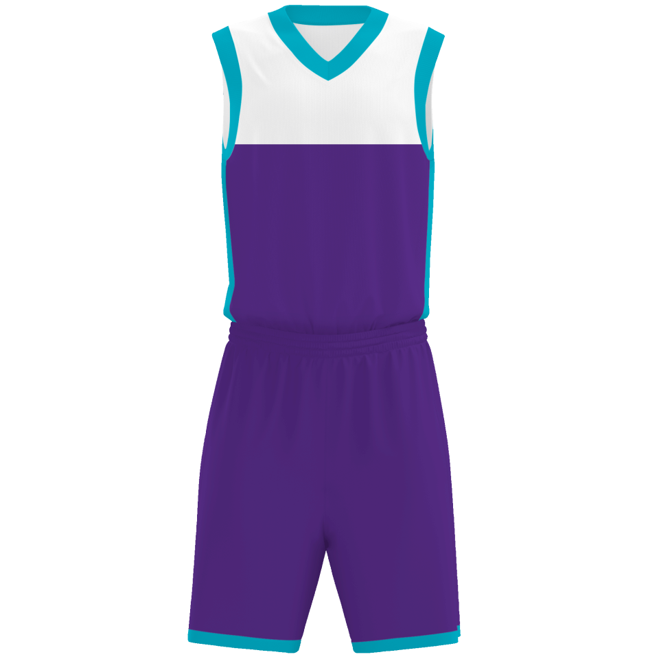 Conjunto de baloncesto sublimado modelo corte personalizado