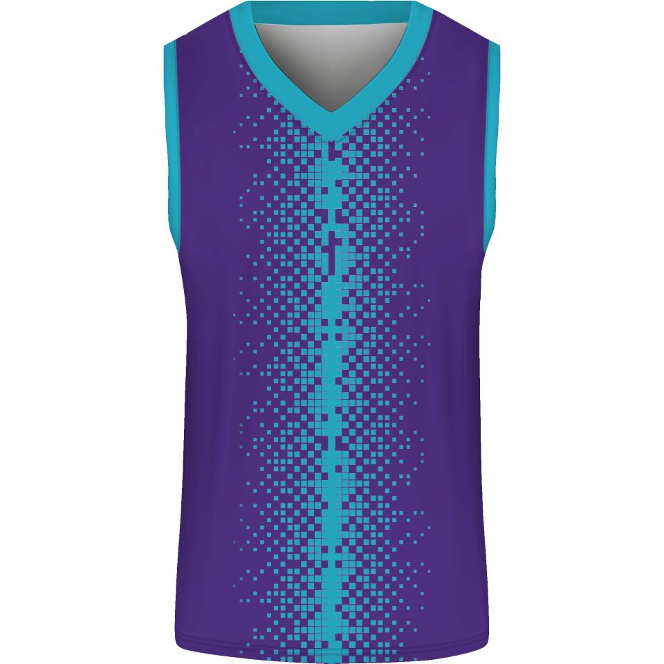 Conjunto de baloncesto sublimado modelo pixeles personalizado