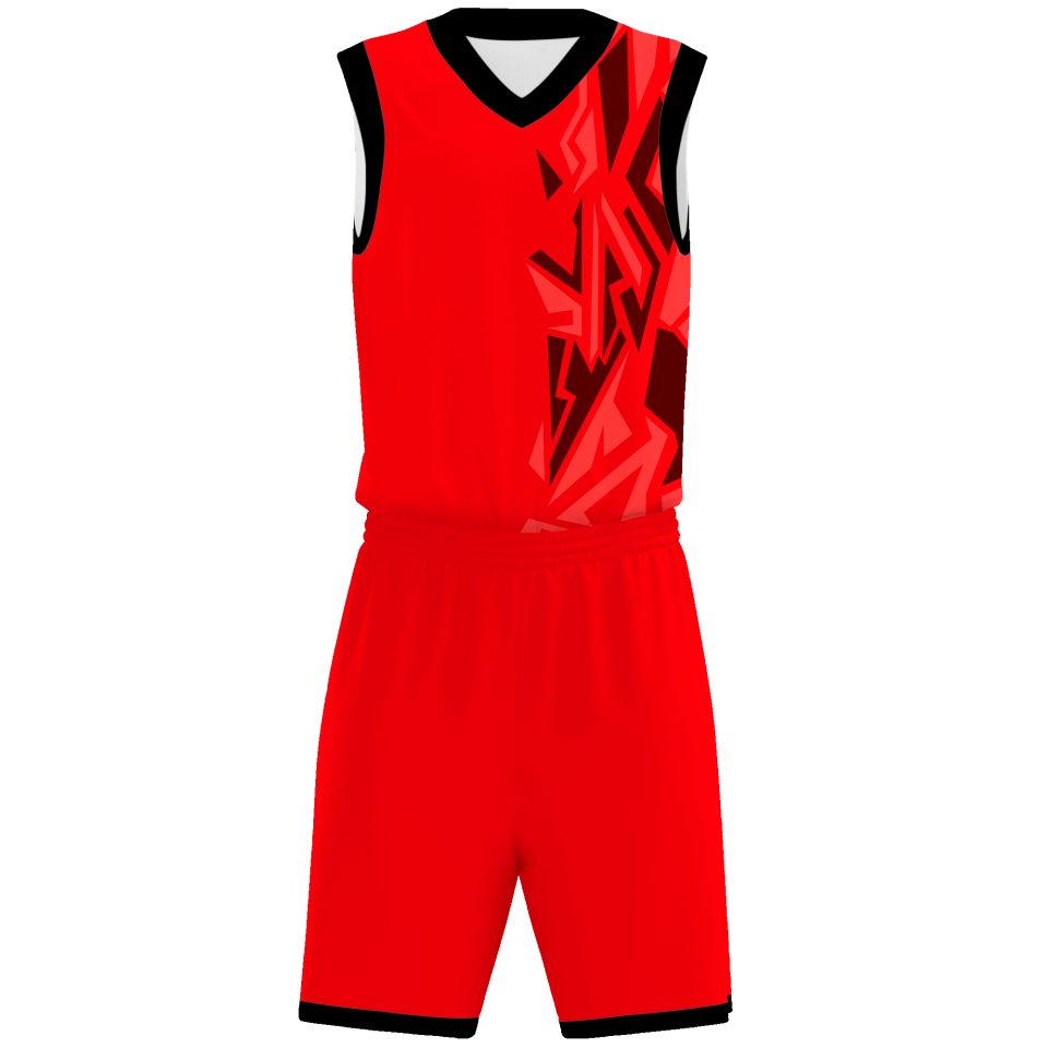 Conjunto de baloncesto sublimado modelo puzzle personalizado