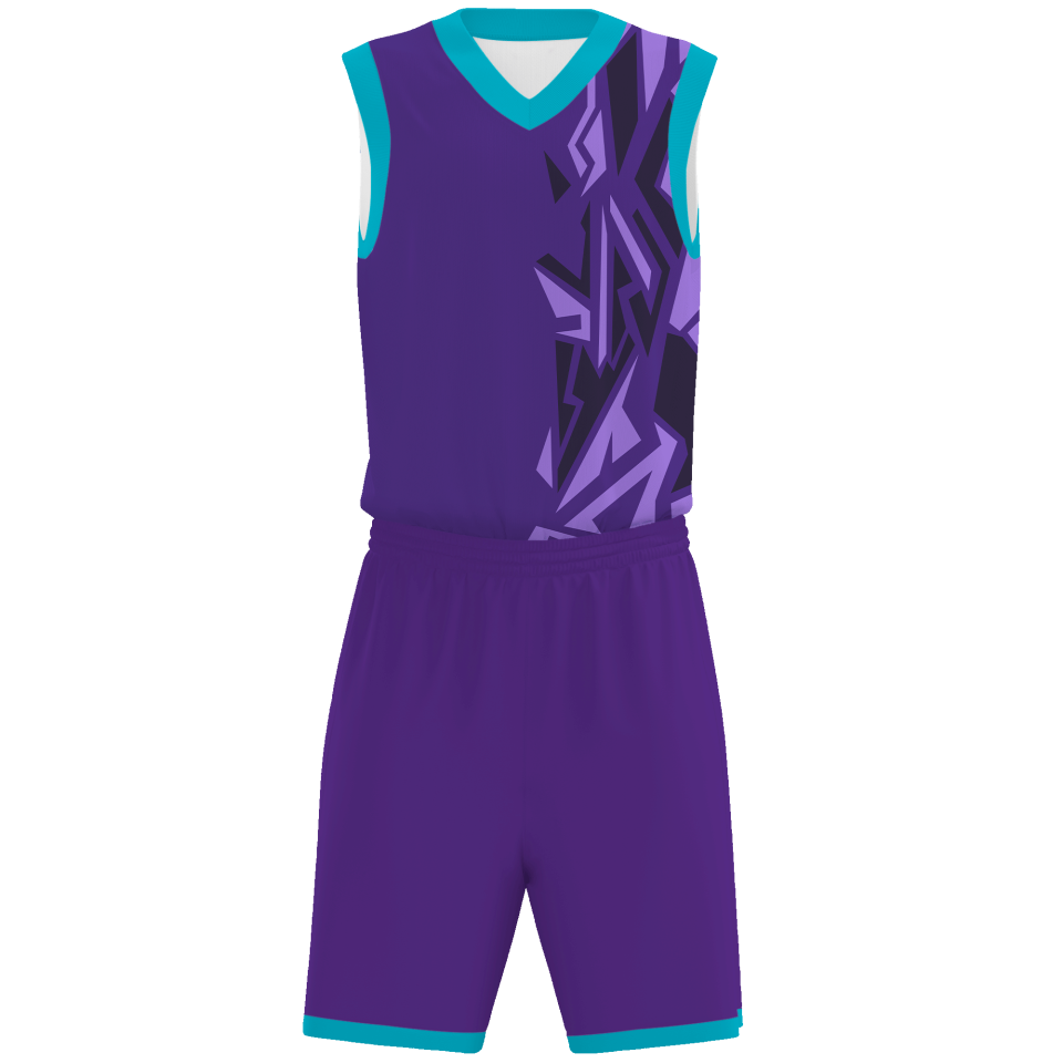 Conjunto de baloncesto sublimado modelo puzzle personalizado