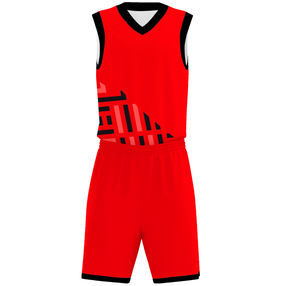 Conjunto de baloncesto sublimado modelo geométrico personalizado