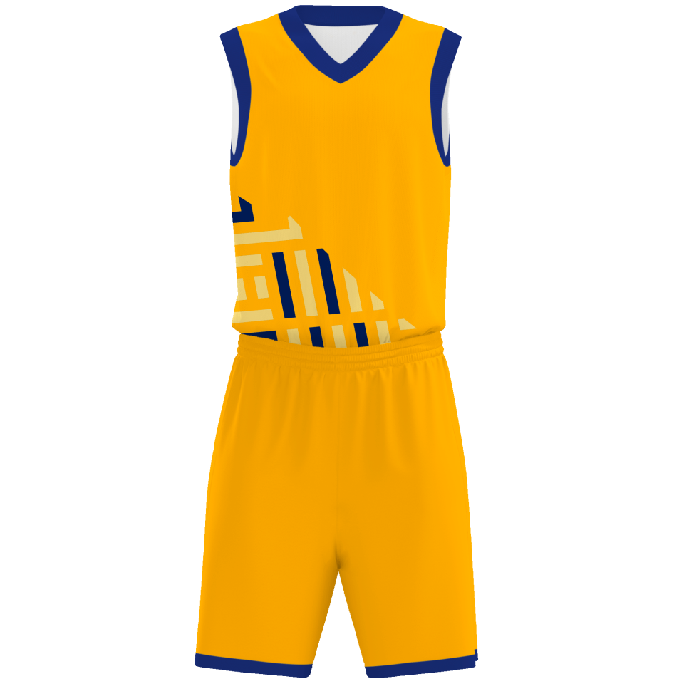 Conjunto de baloncesto sublimado modelo geométrico personalizado