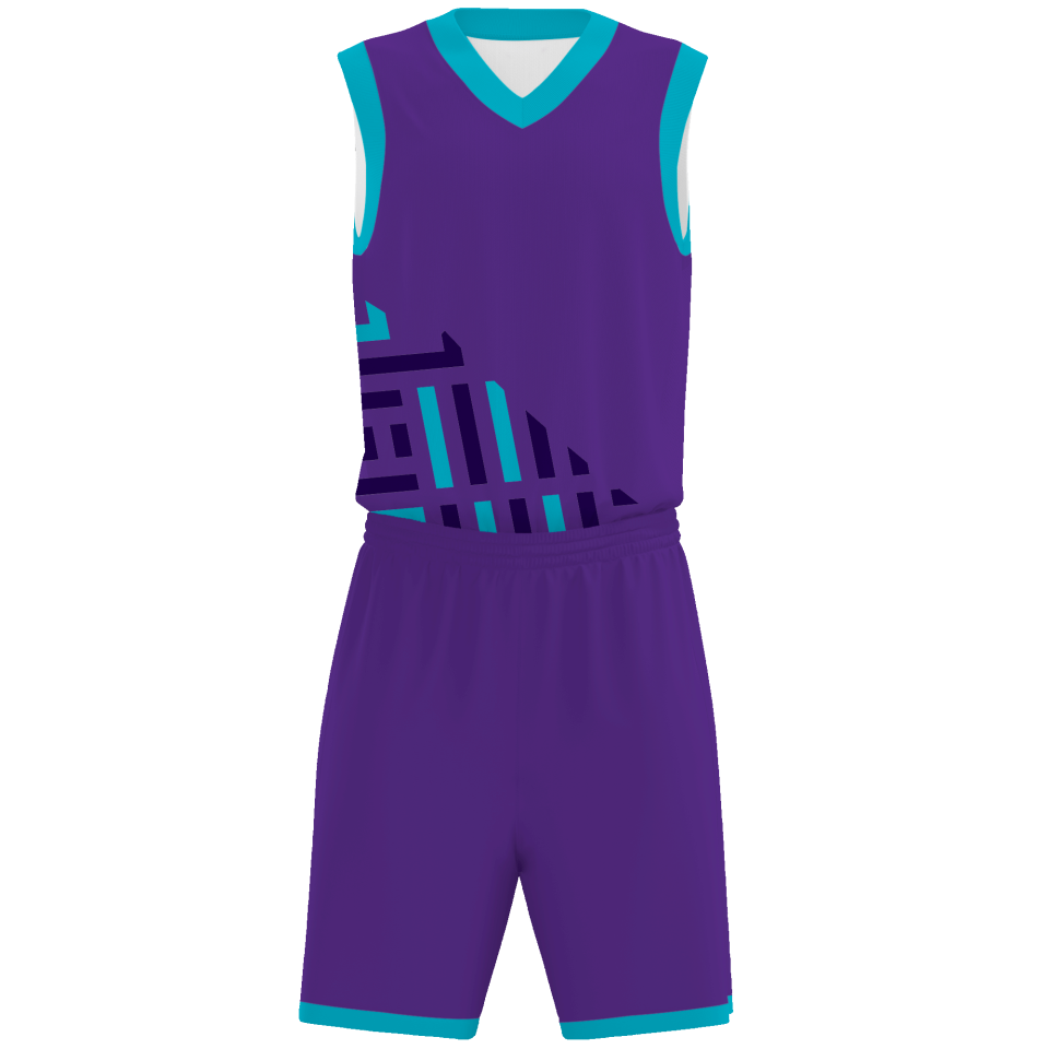 Conjunto de baloncesto sublimado modelo geométrico personalizado