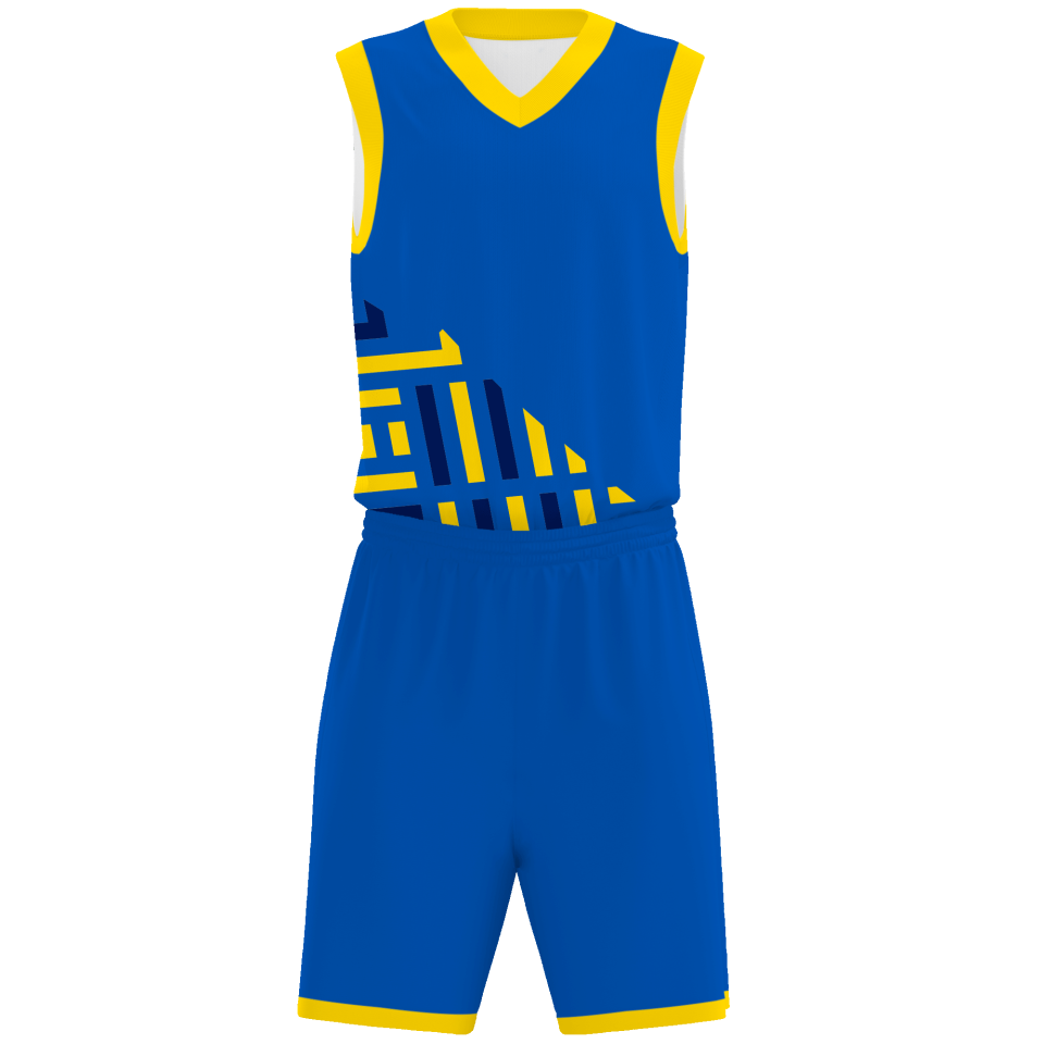 Conjunto de baloncesto sublimado modelo geométrico personalizado