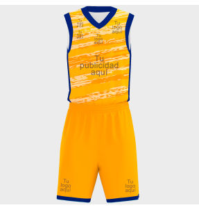 Conjunto de baloncesto sublimado modelo Tricolor personalizado