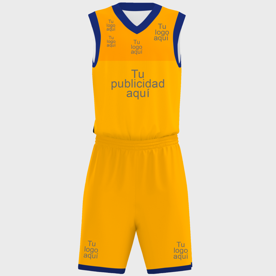 Conjunto de baloncesto sublimado modelo Corte Colorido personalizado