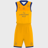 Conjunto de baloncesto sublimado modelo Corte Colorido personalizado
