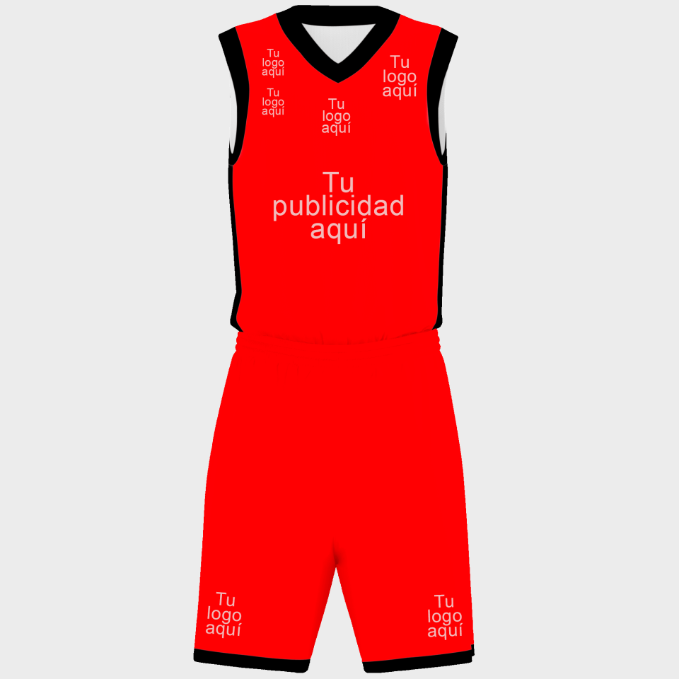 Conjunto de baloncesto sublimado modelo liso personalizado