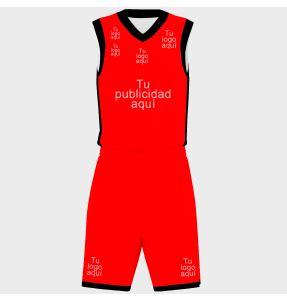 Conjunto de baloncesto sublimado modelo liso personalizado
