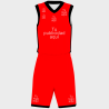 Conjunto de baloncesto sublimado modelo liso personalizado