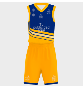 Conjunto de baloncesto sublimado modelo curvas personalizado