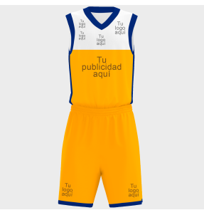 Conjunto de baloncesto sublimado modelo corte personalizado