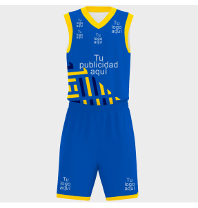 Conjunto de baloncesto sublimado modelo geométrico personalizado