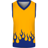 Conjunto de baloncesto sublimado modelo fuego personalizado