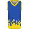 Conjunto de baloncesto sublimado modelo fuego personalizado