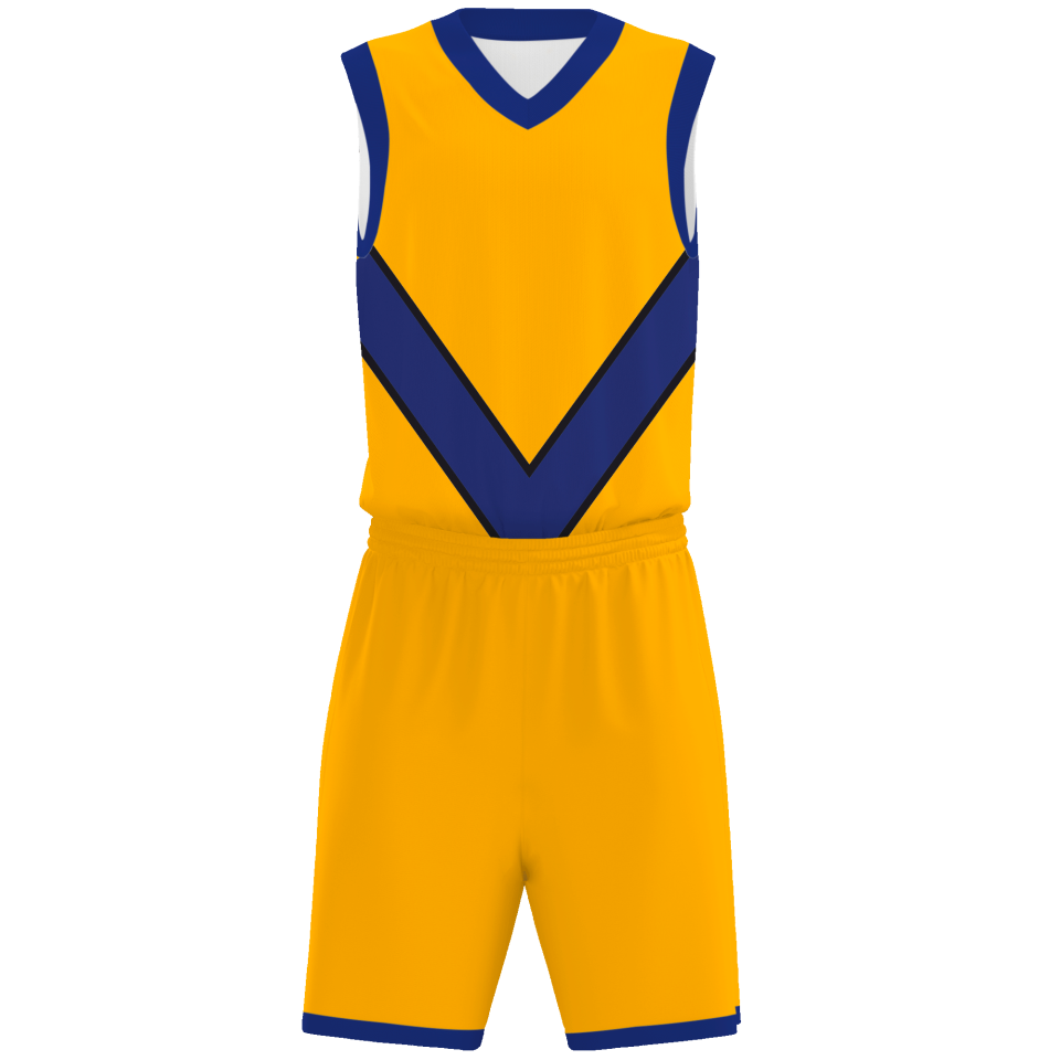 Conjunto de baloncesto sublimado modelo flecha personalizado