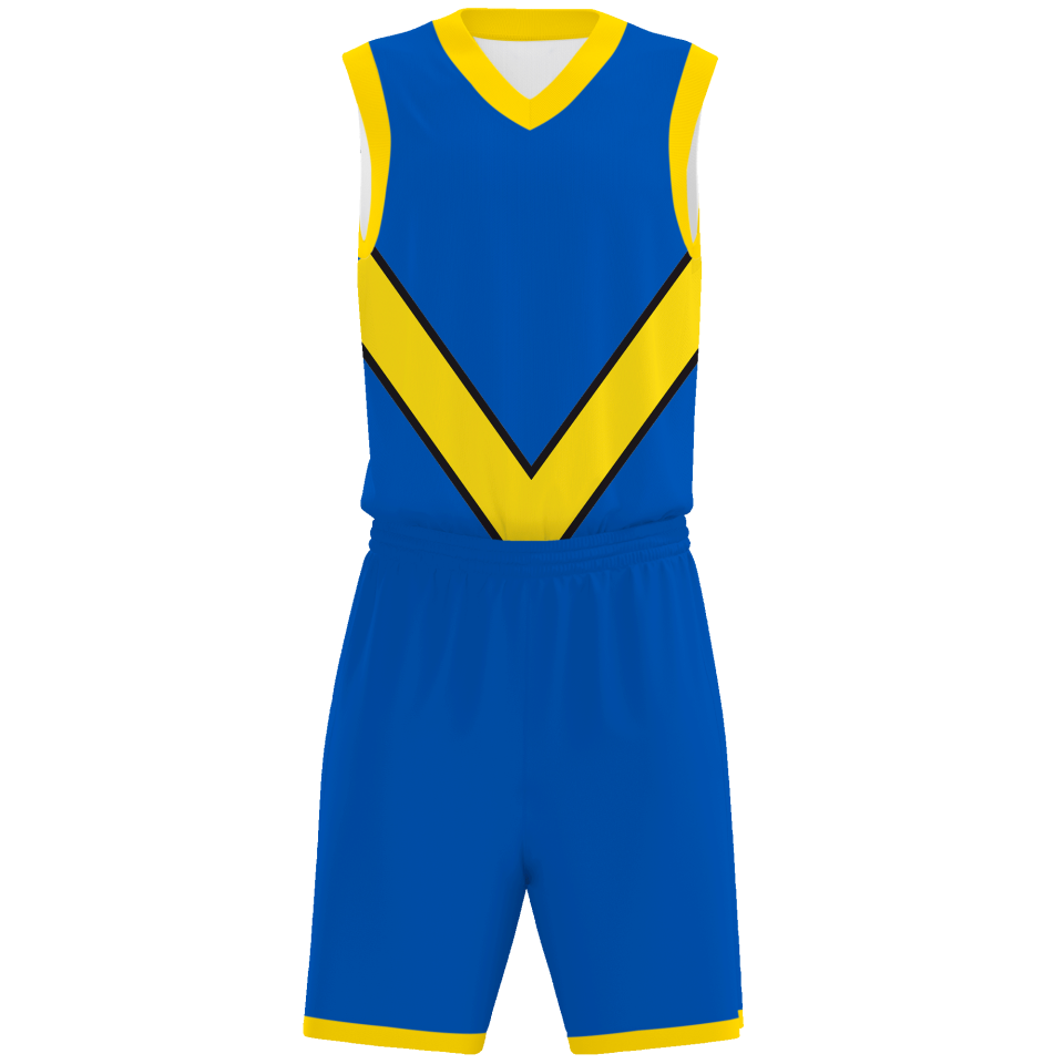 Conjunto de baloncesto sublimado modelo flecha personalizado