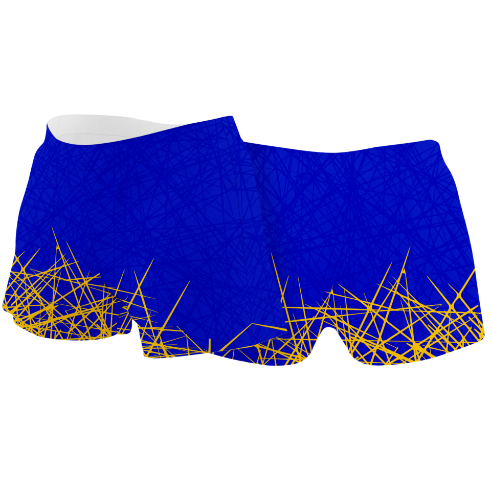 Malla corta voley mujer sublimada modelo líneas