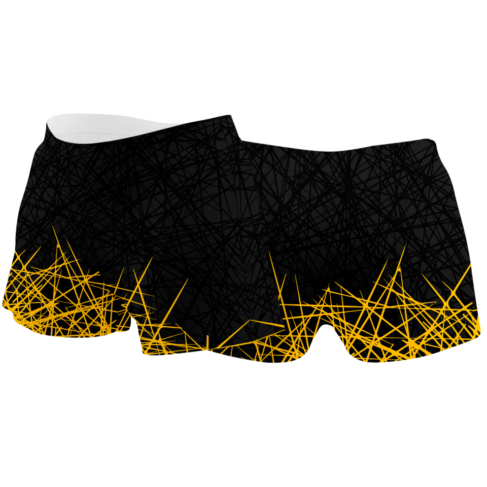 Malla corta voley mujer sublimada modelo líneas