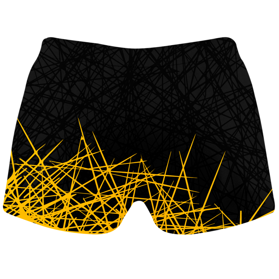 Malla corta voley mujer sublimada modelo líneas