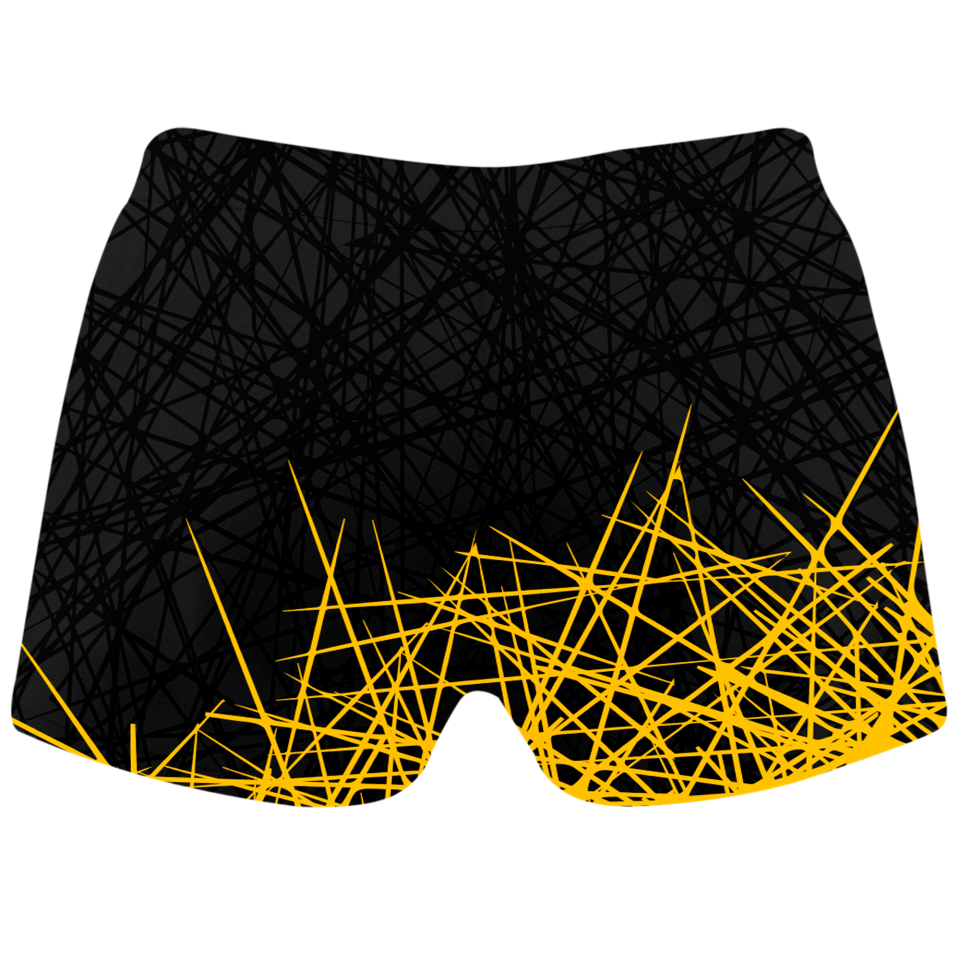 Malla corta voley mujer sublimada modelo líneas