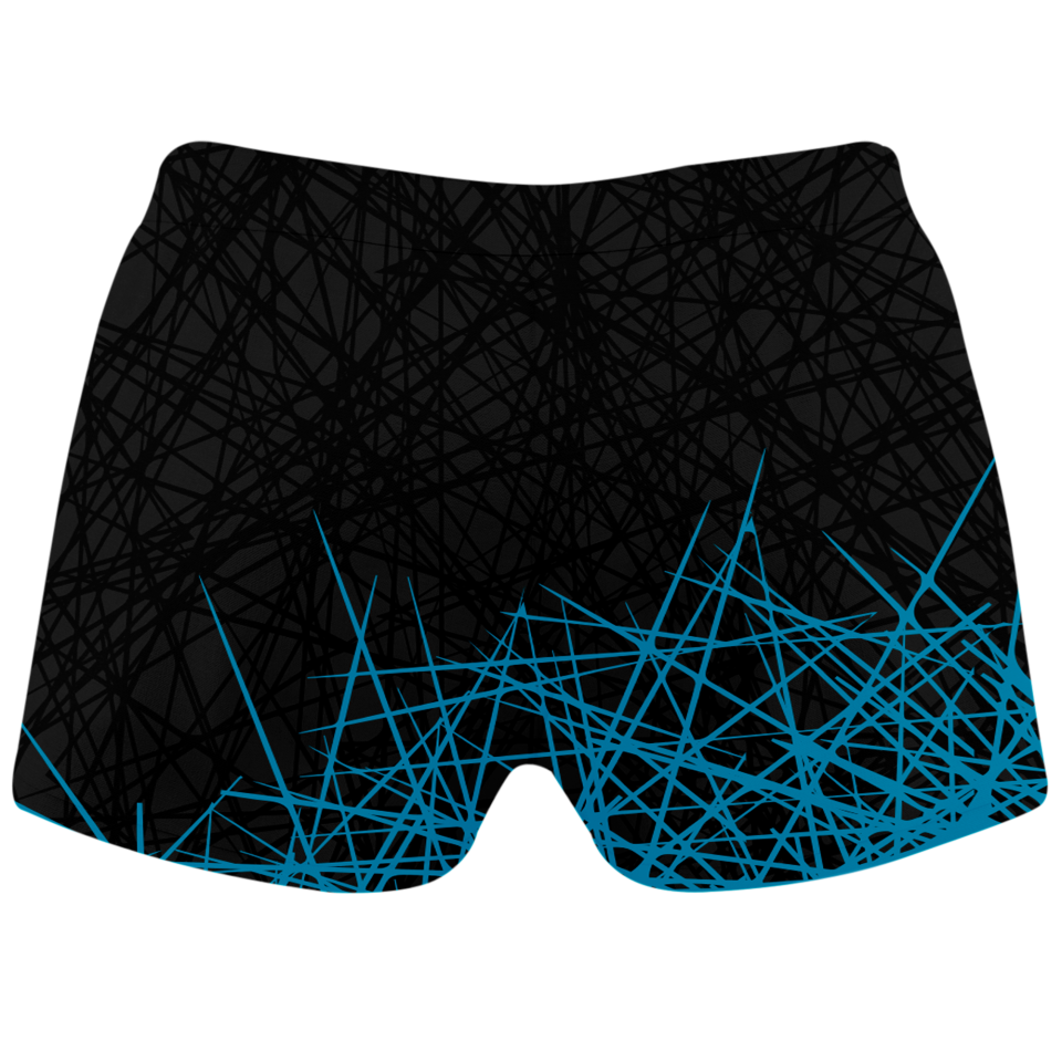 Malla corta voley mujer sublimada modelo líneas