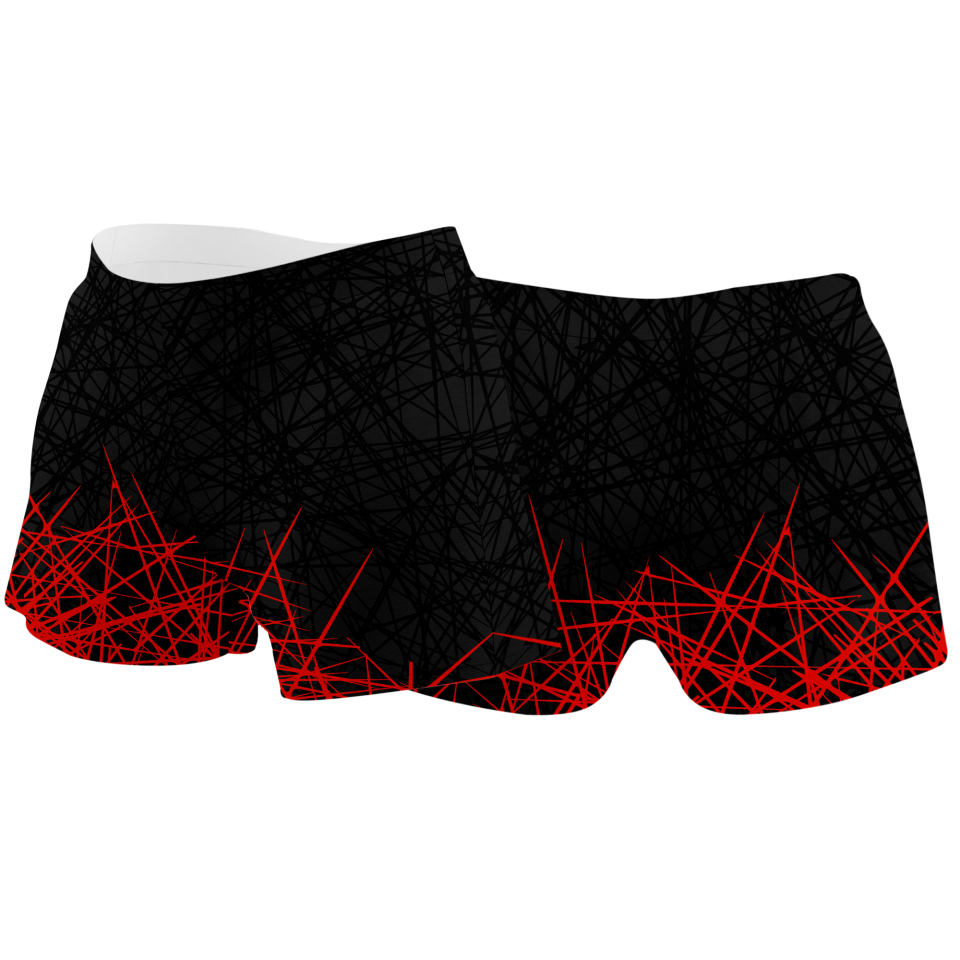 Malla corta voley mujer sublimada modelo líneas