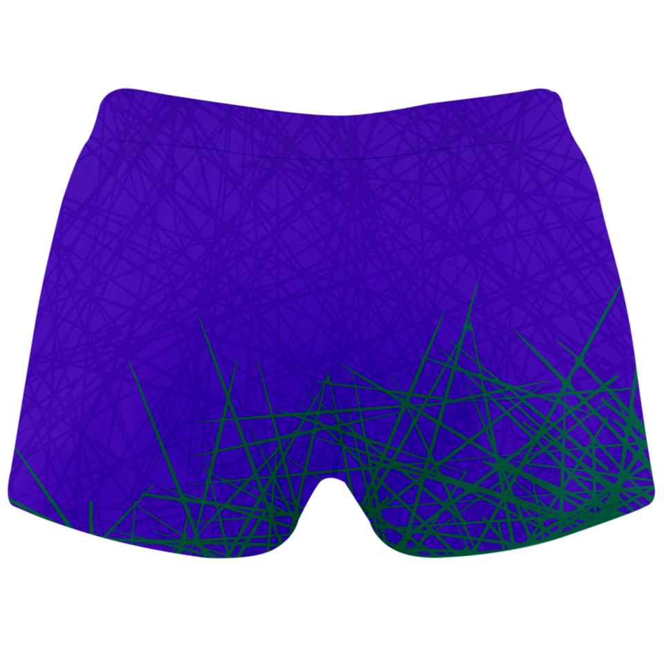 Malla corta voley mujer sublimada modelo líneas