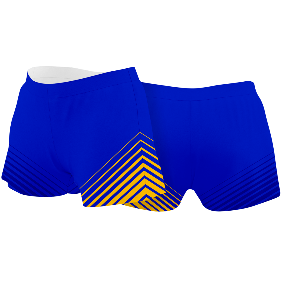 Malla corta voley mujer sublimada modelo rayas