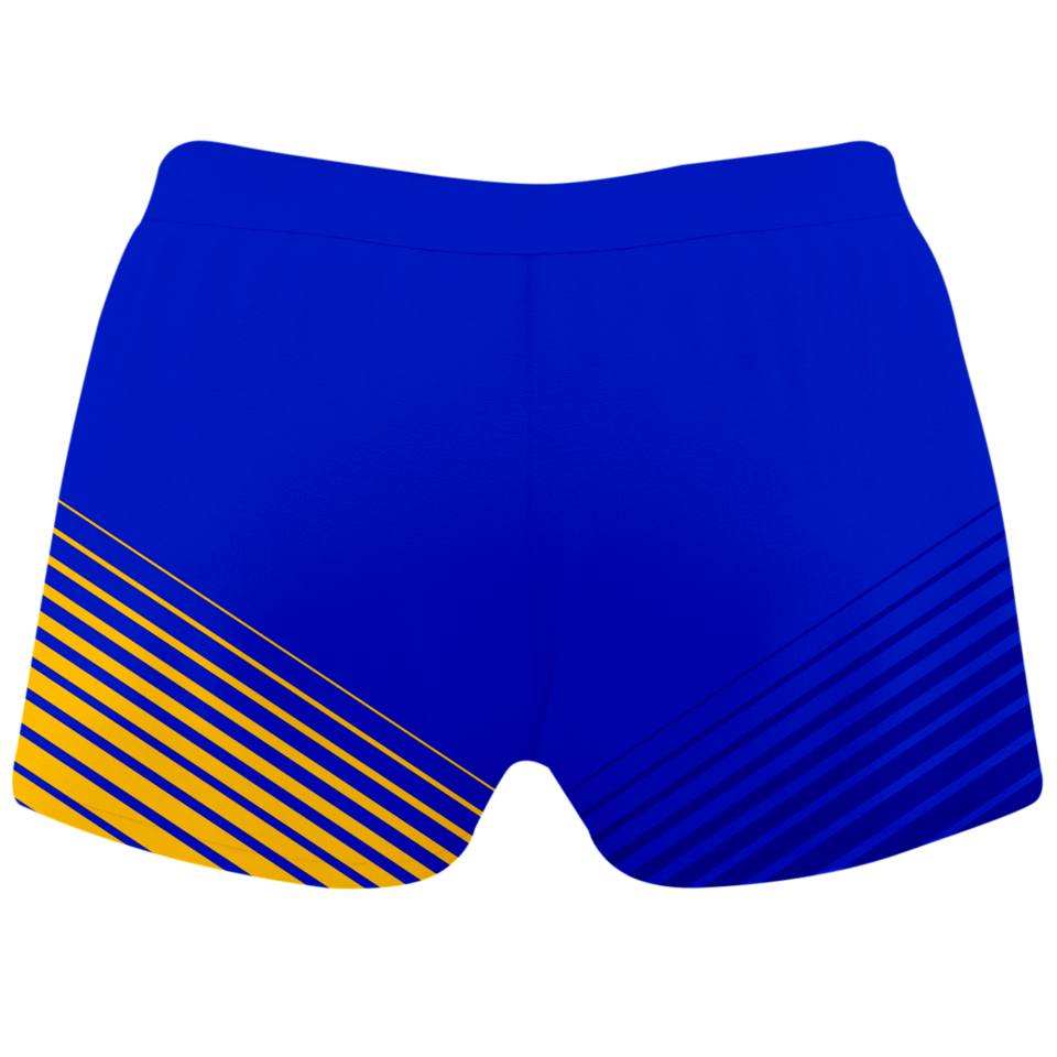 Malla corta voley mujer sublimada modelo rayas