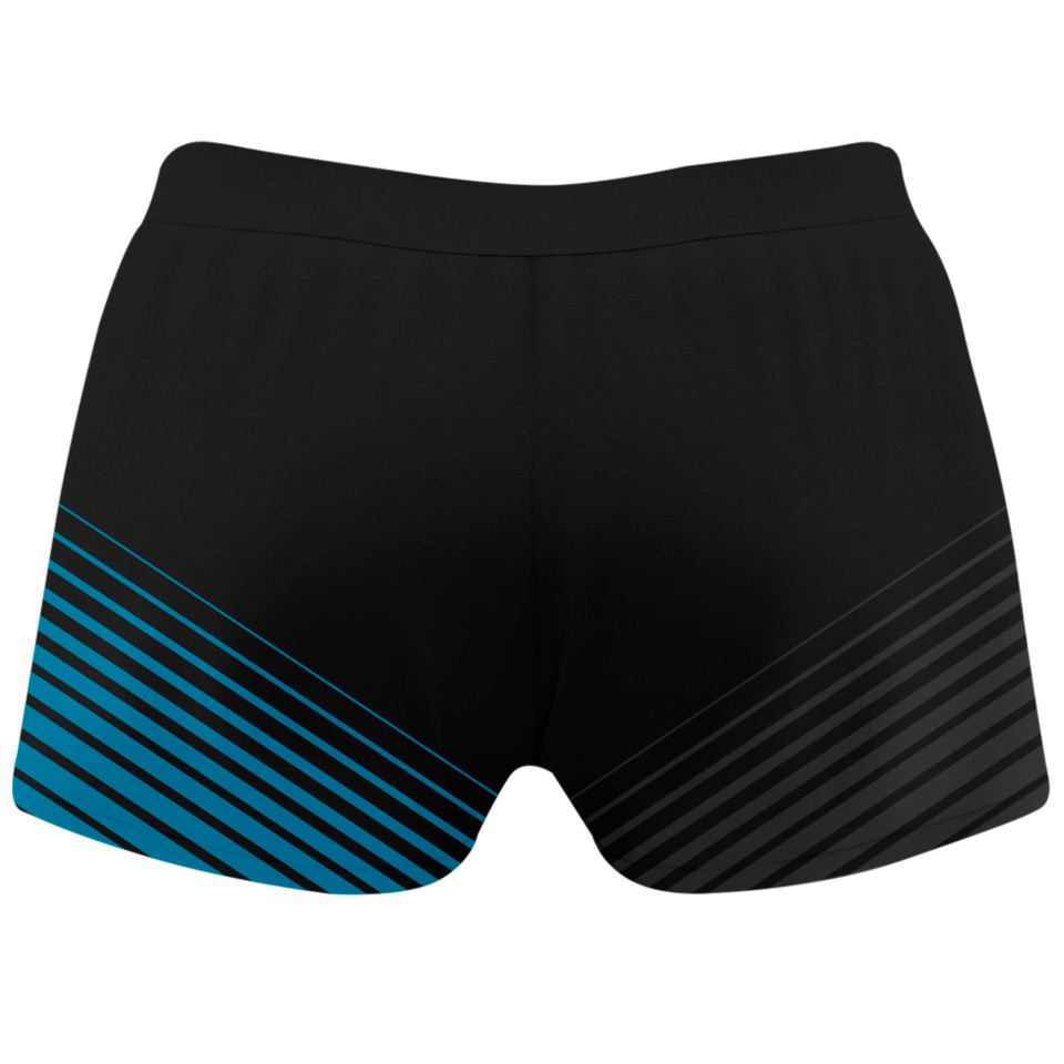 Malla corta voley mujer sublimada modelo rayas