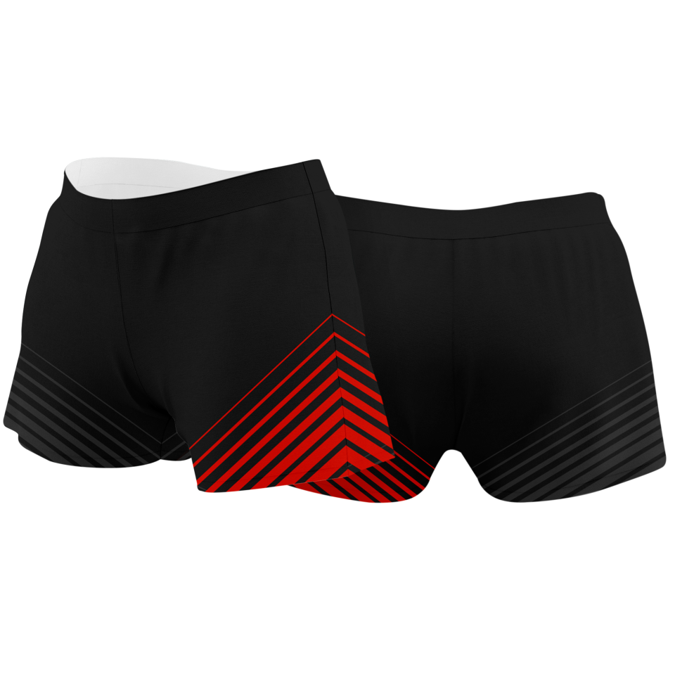 Malla corta voley mujer sublimada modelo rayas