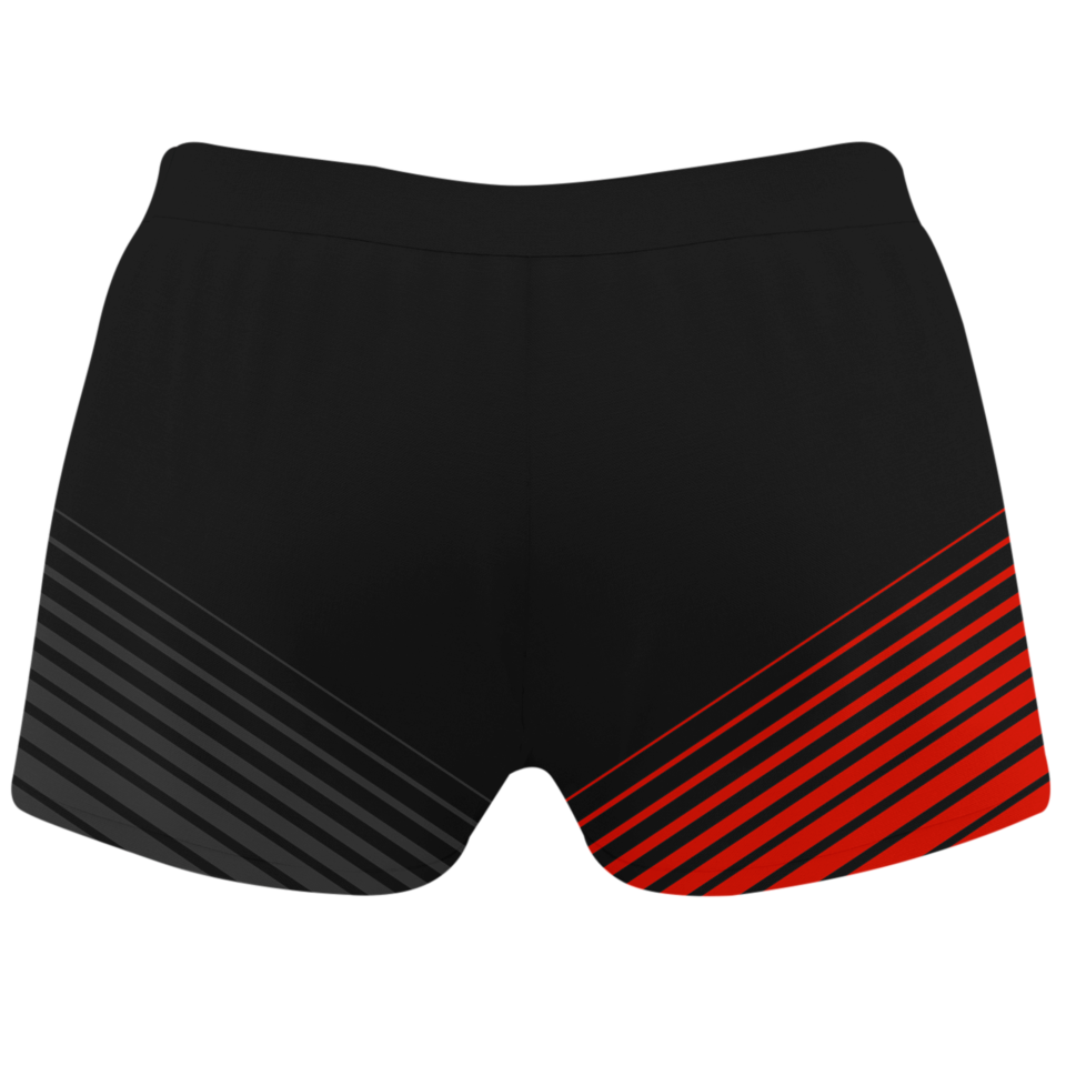 Malla corta voley mujer sublimada modelo rayas