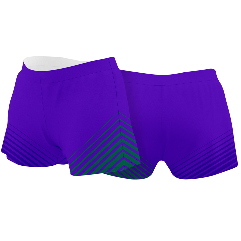 Malla corta voley mujer sublimada modelo rayas