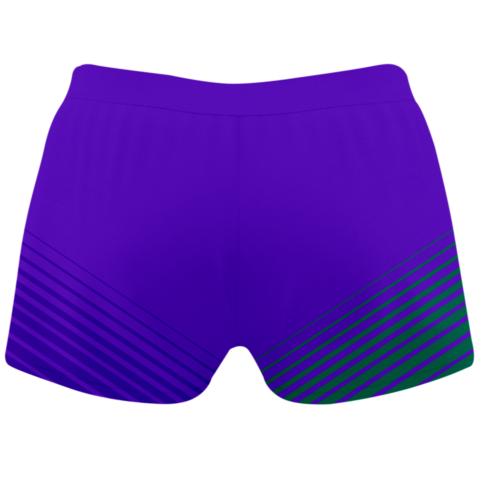 Malla corta voley mujer sublimada modelo rayas