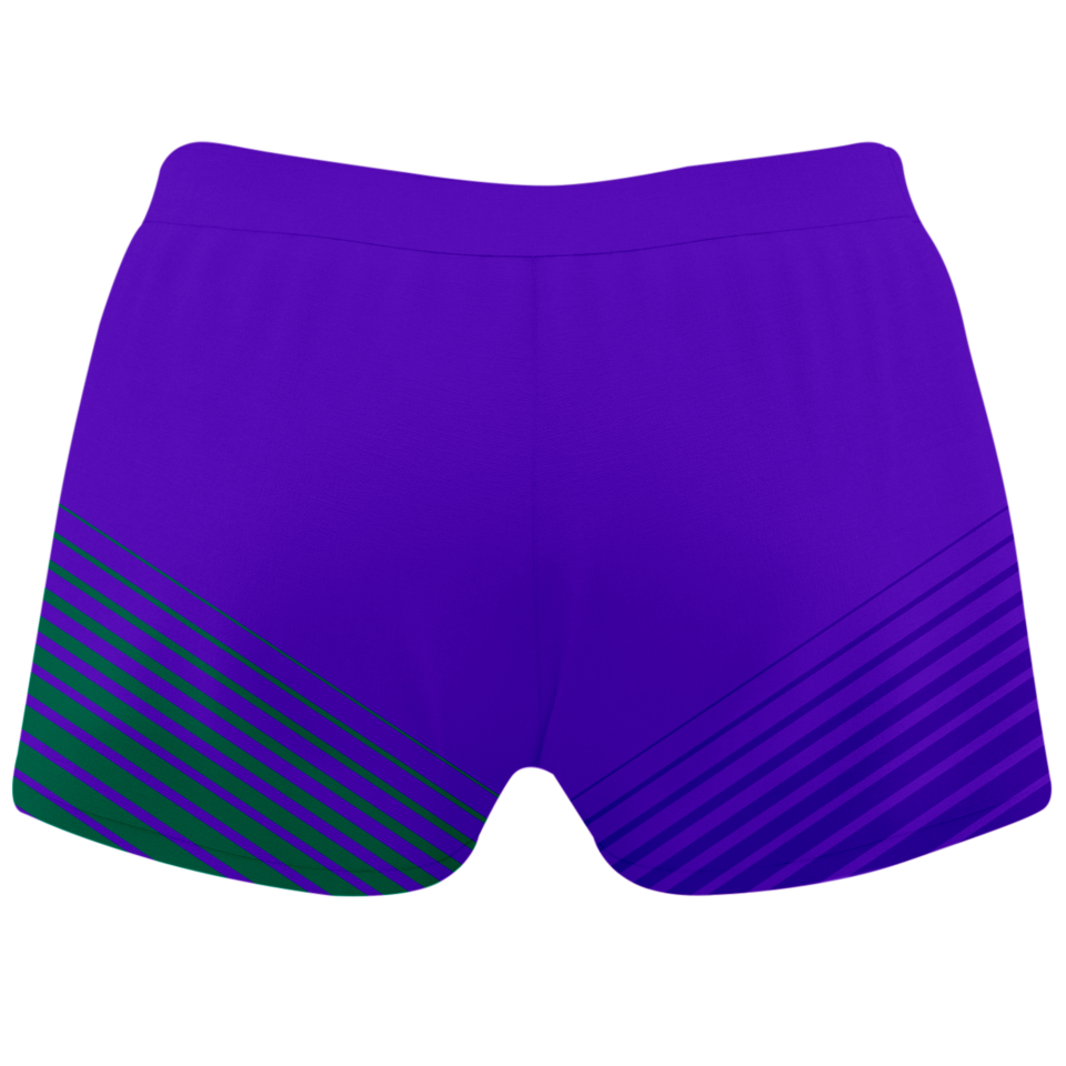 Malla corta voley mujer sublimada modelo rayas