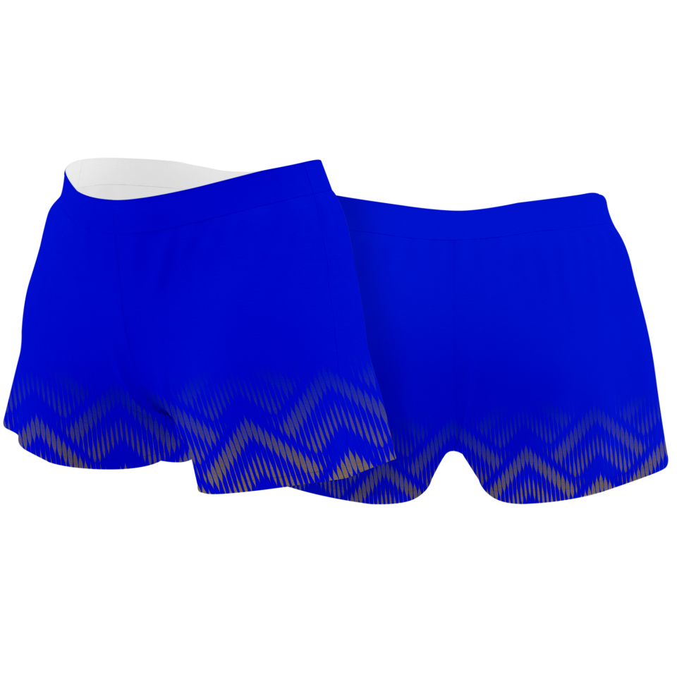 Malla corta voley mujer sublimada modelo geométrico