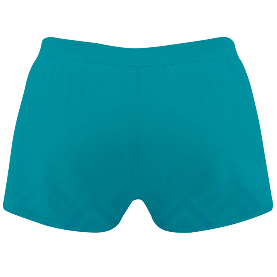 Malla corta voley mujer sublimada modelo geométrico