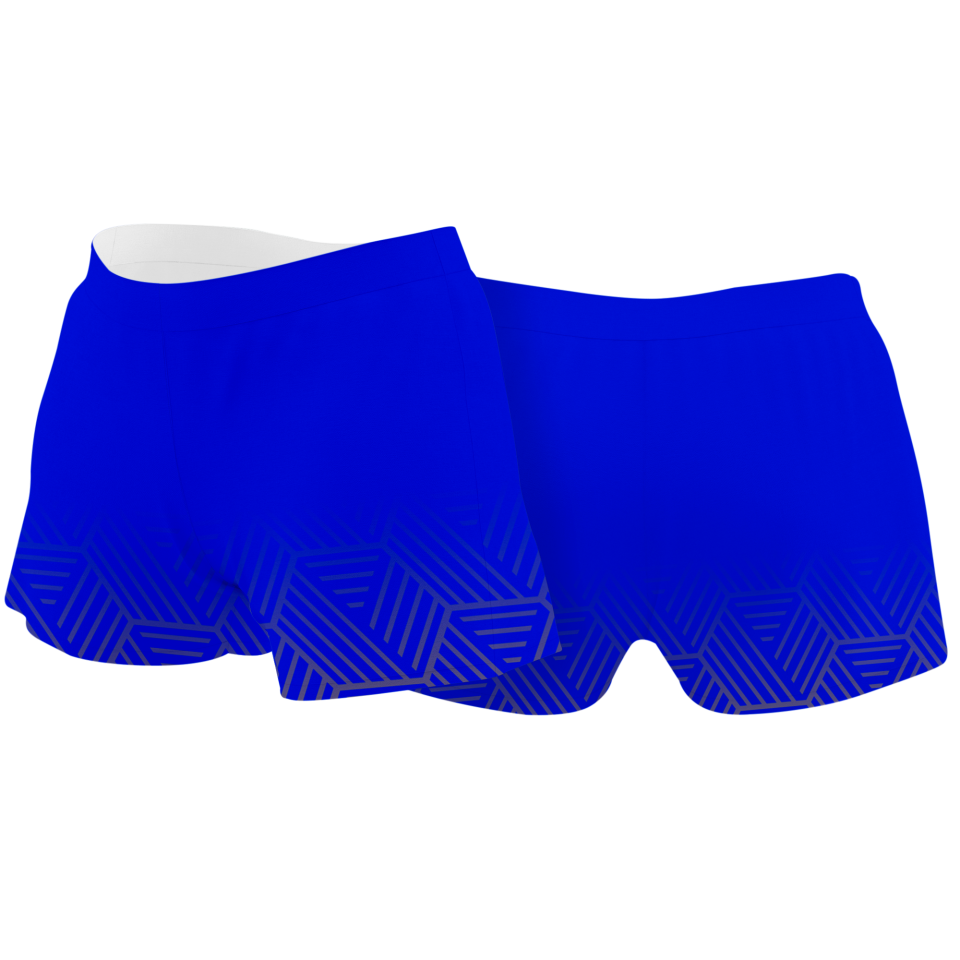 Malla corta voley mujer sublimada modelo hexágono